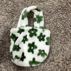 Green Flower Tote Bag